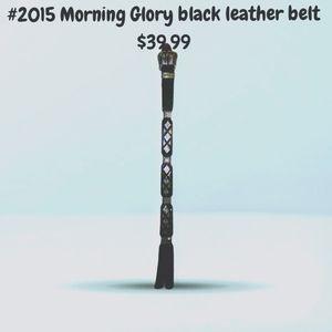 Morning  Glory  leather  belt